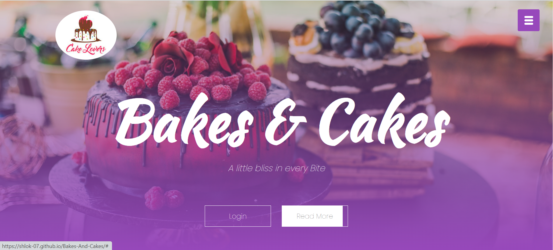 Bakes & Cake Website